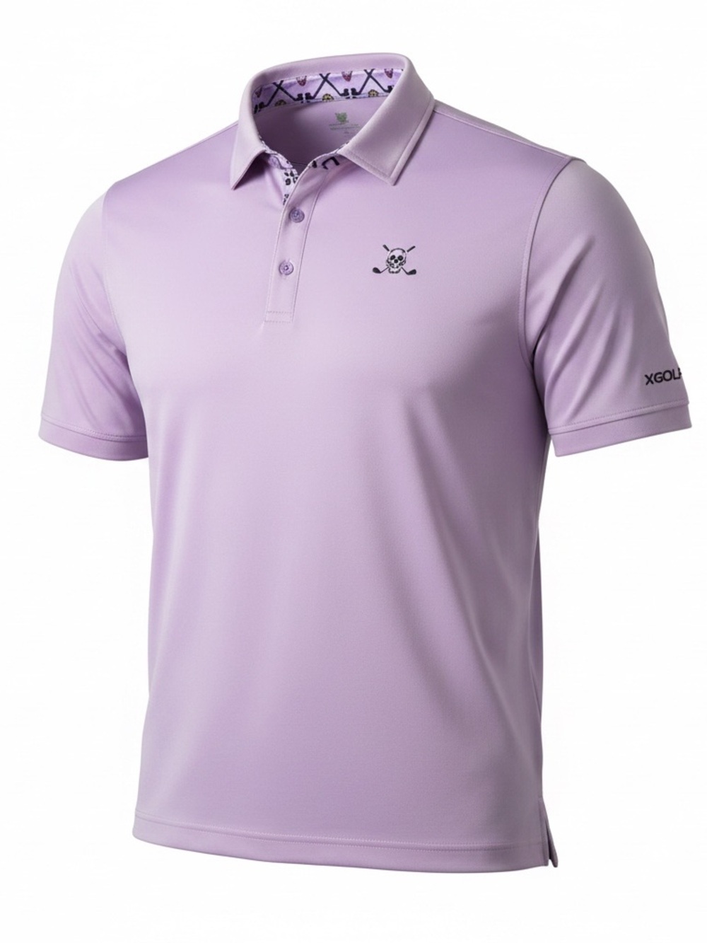 Chuco Golf Shirt Men’s Size XXL Short Sleeve Lavender with Embroidered Logos
